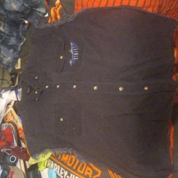 Mens XL Mainstreet menace sleeveless button up a4 - Picture 3 of 5